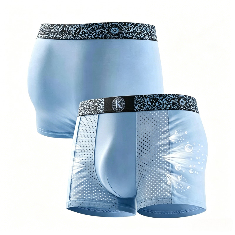 Men's Cool Ice Silk Mesh Boxer - Mesh Sport Boxer review and price