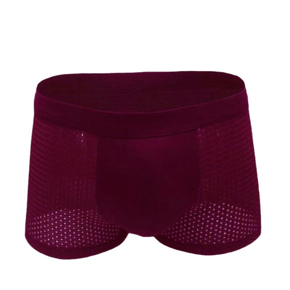 Trunks Mens Underwear Ice Silk - Mesh Sport Boxer review and price